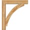 Ekena Millwork Thorton Block Rough Sawn Bracket w/ Offset Brace, Western Red Cedar, 8"W x 42"D x 48"H BKT0806X42X48THR05RWR - alternate 4